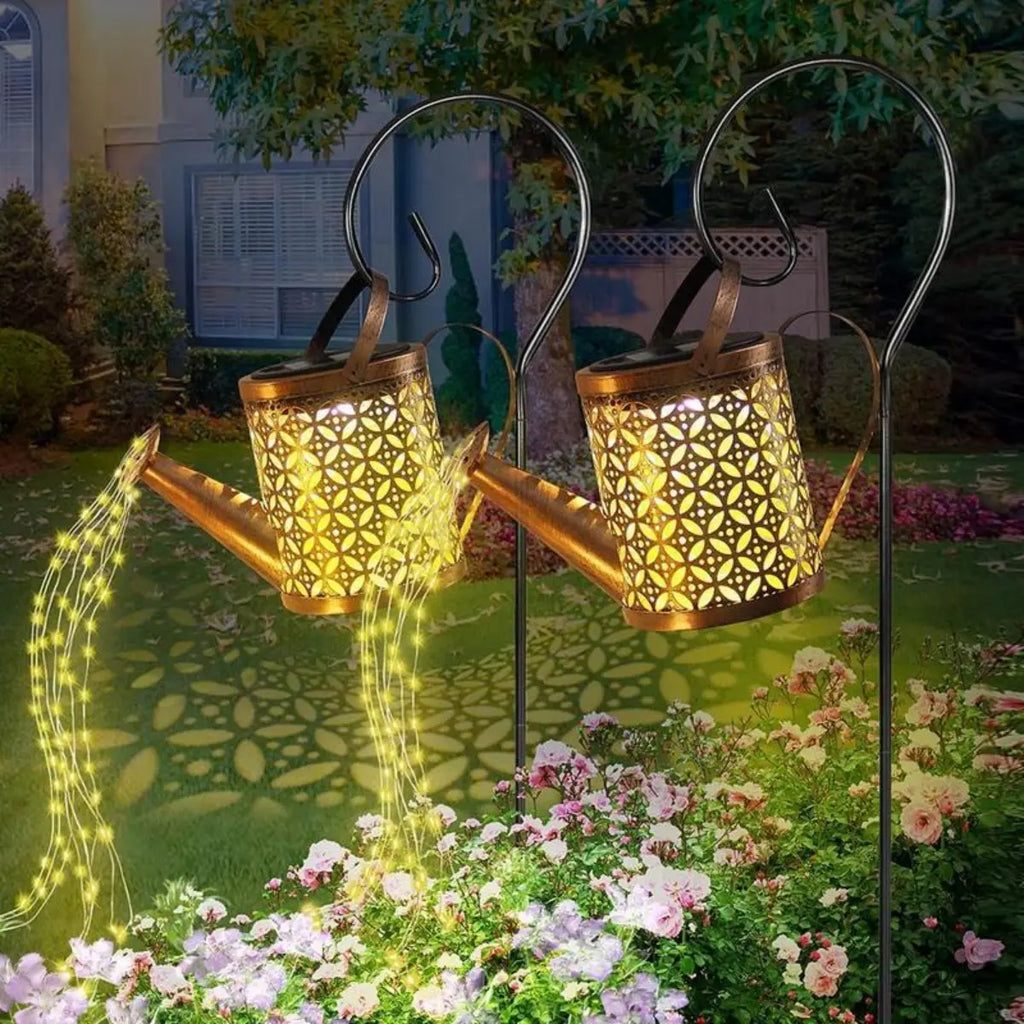 Solar Watering Can Light - Solar Yard Decorations Outdoor,Garden Decor Lights for Yard,IP65 Waterproof Hanging Lantern Lights,Outside Garden Flower Bed Decor Light for Moms Birthday