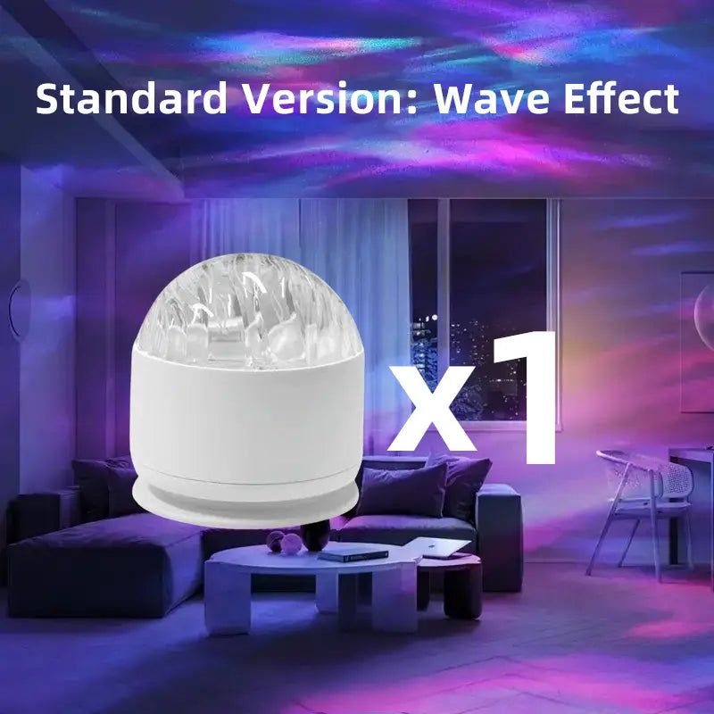2 Scene -Ocean Wave & 3D Water RippleProjector Light-EasterEggLight 16-Color Round Lamp withControl, Relaxation & Romantic Night Ambience DealsForYouDays