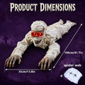42-Inch for halloween Crawling Mummy Decoration, Sound Mummy Props, Paired with Glowing Eyes And Terrifying Sound Effects - Not Included, Scary Outdoor Courtyard Haunted House Party Decoration, Suitable for Halloween Parties, Scary Nights