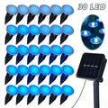 Solar Pathway Lights Set of 30, Outdoor Garden Lights with 8 Lighting Modes, Automatic On/off, Ideal for Paths, Camping, Weddings, Festivals, Waterproof Garden Light, Solar Landscape Lights