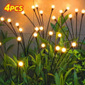 Solar Firefly Lights Outdoor Waterproof Garden Stake Light 4/8 Pack Swaying Firefly Pathway Landscape Decor Auto Dusk to Dawn Glow for Patio Walkway, Yard Decor