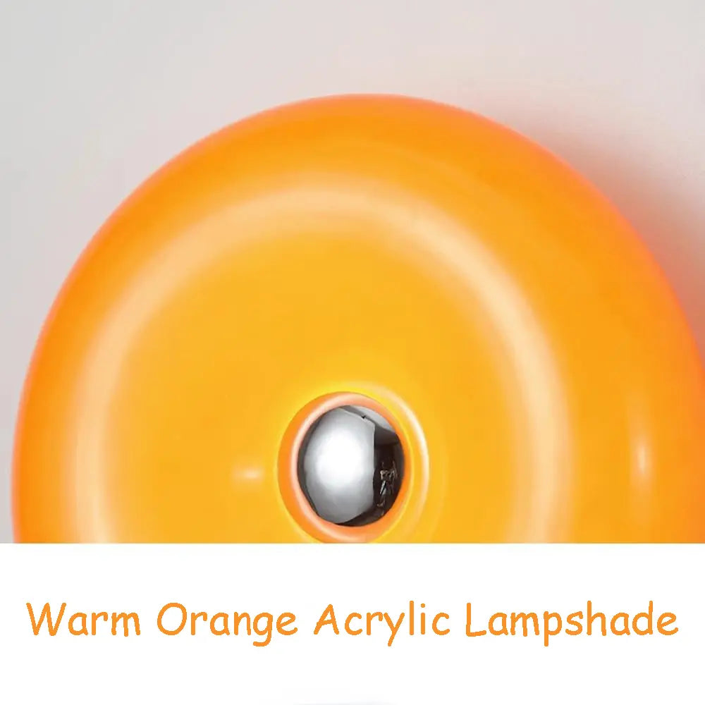Orange Donut Cozy Lamp，Doughnut LED Night Lamp – Ambient Light, Touch Control,Aesthetic Home Decor & Valentine's Gifts,Birthday(White, Orange,Pink)