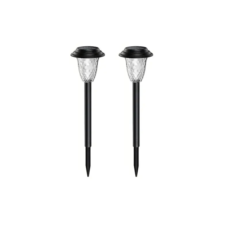 Solar Pathway Lights Outdoor 2/10Pack, 2026 Upgraded Stainless Steel Glass RGB Color Changing + Warm White Auto On/Off, word 8-12 Hrs IP65 Waterproof Landscape Lighting for Garden Walkway Yard Driveway,Christmas Housewarming Gardening Lover Gifts
