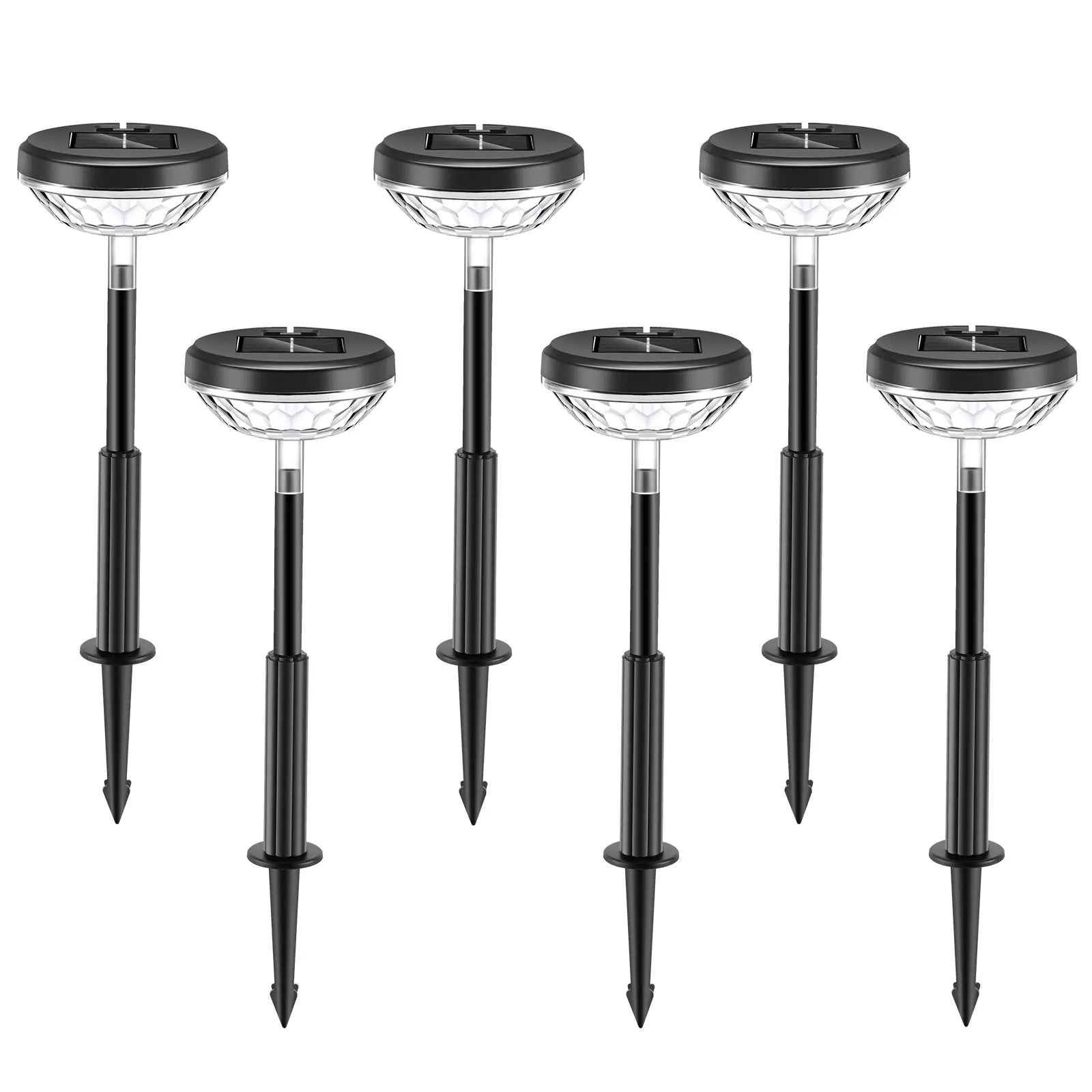 Nupostai Upgrade Bright Solar Pathway Lights,Aesthetic Solar Ground Lights with Sunflower Pattern,Multicolor & Warm White,DIY Height,External Switch,IP67 Waterproof,Auto On/Off LED Lamp for Lawn Yard Backyard Patio Walkway Sidewalk Landscape Decor summerg
