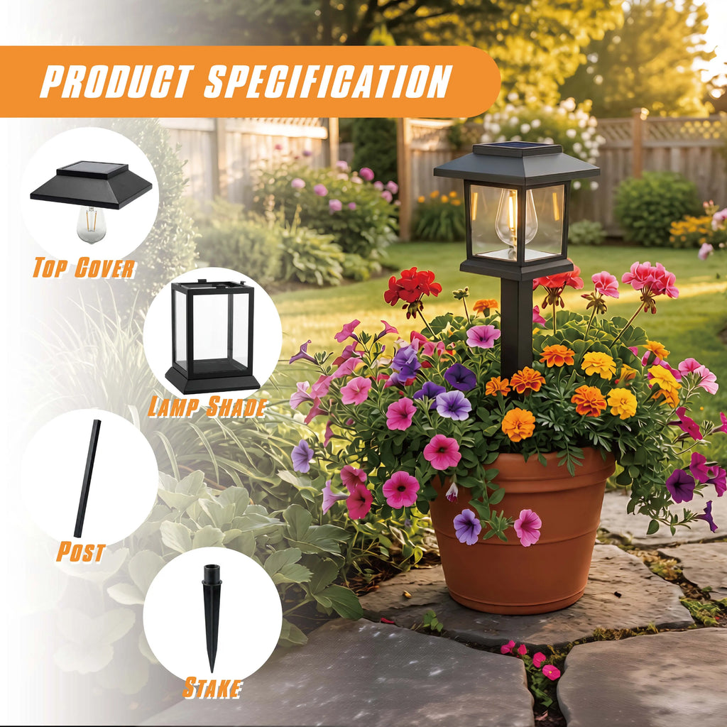 Hoodink 12 Pcs Upgraded LED Solar Pathway Light Waterproof Outdoor Garden Lighting for Driveway Walkway Patio Lawn Warm White 3000K IP44 Easy Installation Brown Hard Plastic Finish Energy Saving Decorative Pathway Lights