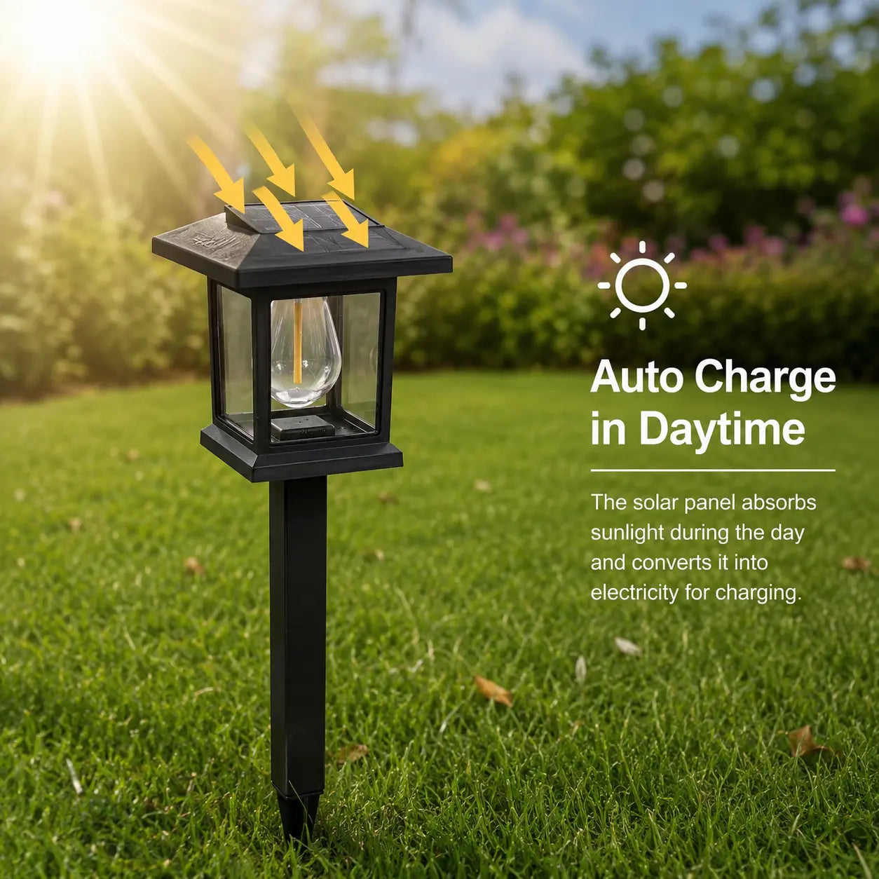 【GLEAM】12 Pack Solar Path Lights, Waterproof & Auto Dusk to Dawn Feature, Great for Garden, Path, Yard, Patio, Driveway, and Walkway Decor