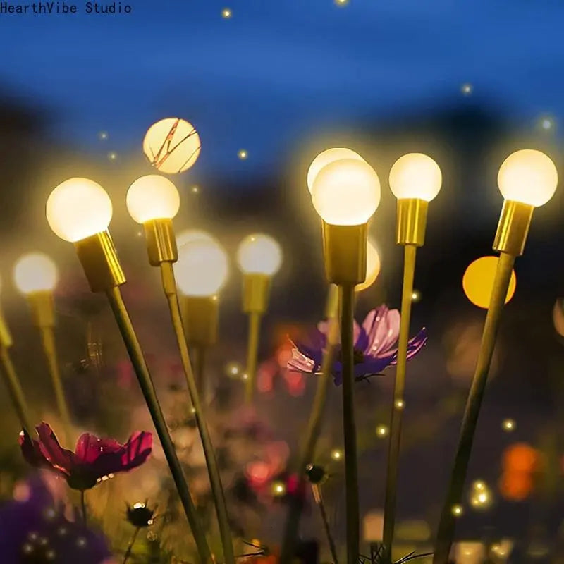 Solar Firefly Lights Outdoor Waterproof Garden Stake Light 4/8 Pack Swaying Firefly Pathway Landscape Decor Auto Dusk to Dawn Glow for Patio Walkway, Yard Decor