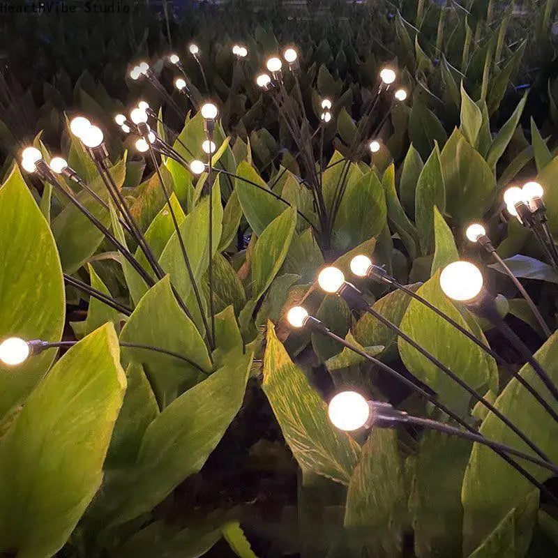 Solar Firefly Lights Outdoor Waterproof Garden Stake Light 4/8 Pack Swaying Firefly Pathway Landscape Decor Auto Dusk to Dawn Glow for Patio Walkway, Yard Decor