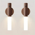 2PCS Motion Sensor LED Night Lights, USB Rechargeable Wireless Magnetic Wall Lights, IPX4 Waterproof Smart Night Lighting with Auto On/Off Detection for Bedroom, Bathroom, Kitchen, Hallway and Stairs, Safe Navigation Light for Home and Apartment Essential